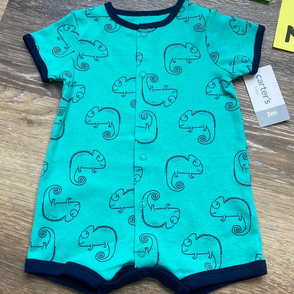 NWT Carter’s Boys 3 Month Snap Up Romper
